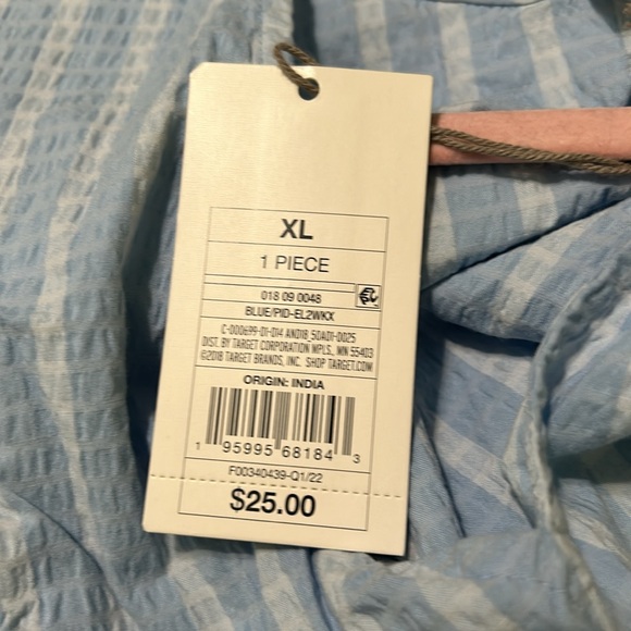 A New Day Carolina Blue Stripe Dress - Picture 5 of 5